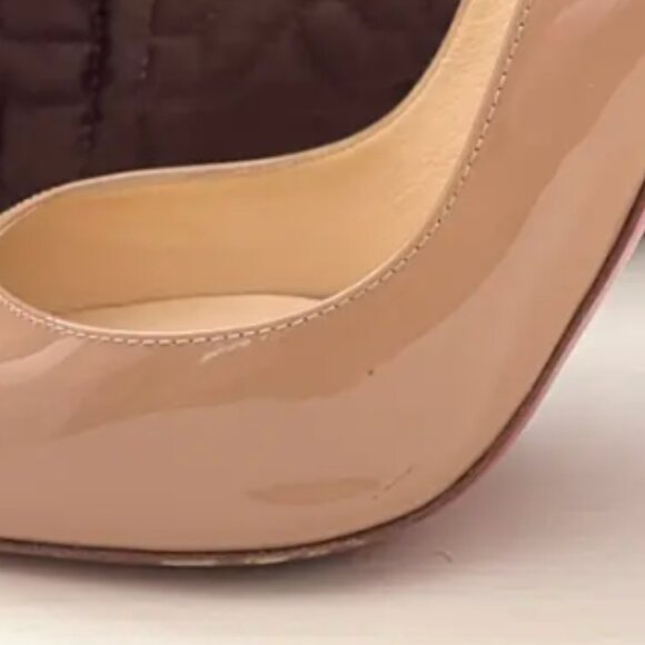 Aic Christian Louboutin Horatio Patent leather red bottom heels 7 - Picture 10 of 11